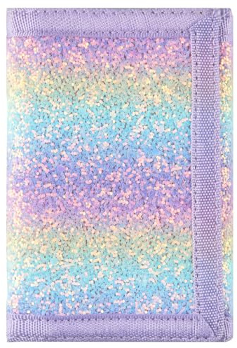 Lamumu Kids Wallet for Girls, Little Girls Wallet for Kids, Purple Wallets for Teen Girl, Toddler Wallets with Coin Pocket, RFID Tween Child Christmas & Birthday Gift