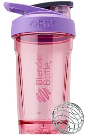 BlenderBottle Strada Shaker Cup parfait pour les milkshakes protéinés et le pré-entraînement, 710 ml, violet