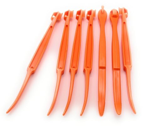 DaylyFav Orange Peeler Tool, 7 Pack, Citrus Peeler for Orange Peeling Orange Opener Slicer Cutter, Safty Plastic, Easy to Grip, Use and Clean, Kitchen Gadgets Vegetable Slicer Kiwi Tool