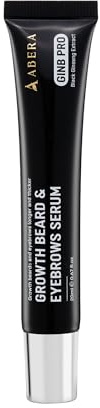 ABERA Ginb Eyebrow Growth Serum for Women & Men, Growth Beard serum For Men– Natural Brow Enhancing Serum to Grow Thicker, Acetyl Tetrapeptide-3 Biotin & Castor Oil for Stronger, Thicker Beard