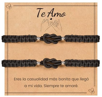 VU100 Pulseras para Parejas Regalo para Parejas Pulsera Hilo