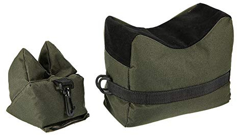 Keenso Sac de tir, 2 pièces, Support extérieur avant et arrière, sac de sable, sacs de sport pour la photographie et la chasse (vert armée)