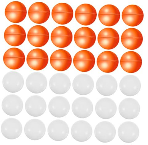 Abaodam 50 Stück Lotteriebälle Pongbälle Offene Bälle Billard Tombola Bingo Rad Käfig Und Bälle Nummerierte Bälle Tombola Bälle Bälle Für Bällebäder Weiße Bingo Bälle