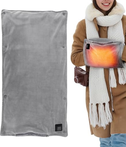 Calentadores De Mano Eléctricos, Bolsas Térmicas USB Para Manos Y Guantes Calefactables, Almohadilla Térmica de 3 Modos para Invierno, Viajes, Camping, Exterior, Mujeres, Hombres, Niños, Piernas y Abd