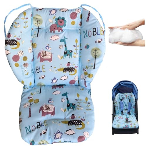 Tapis de chaise haute, coussin de chaise haute pour bébé, coussin poussette épais avec motif animal mignon, tapis respirant et antitache pour enfant, siège salle à manger, poussette