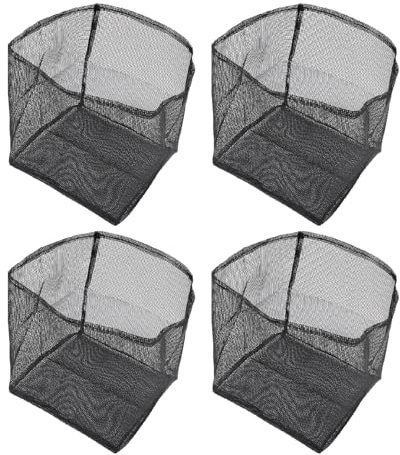 Stylebest Aquatic Pond Planteringspåsar Andas Flexibel PVC Mesh Krukor för Vattenträdgård Använd 4st (Fyrkant)