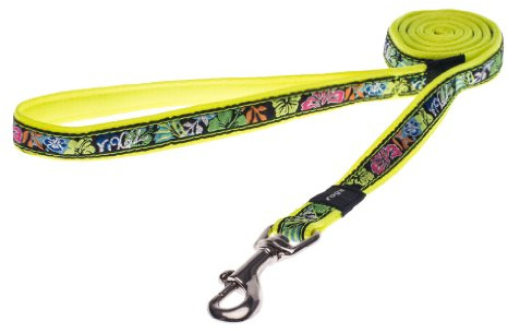 Rogz Scooter Lead DayGlo Floral, 16 mm x 1.8 m