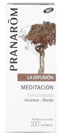 Pranarôm - La Diffusione - Oli Essenziali Bio per Diffusione – Sinergia Meditazione con Incenso e Nardo – Quintessenza Sacra per Atmosfera Serena e Profonda – 30 ml
