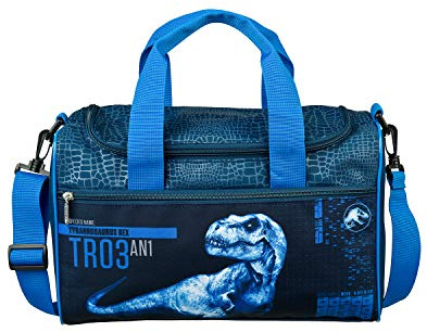Scooli JURP7252 - Borsa sportiva per bambini con scomparto principale e tasca frontale, Jurassic World, per sport e viaggi, ca. 16 x 35 x 23 cm, ca. 8 litri
