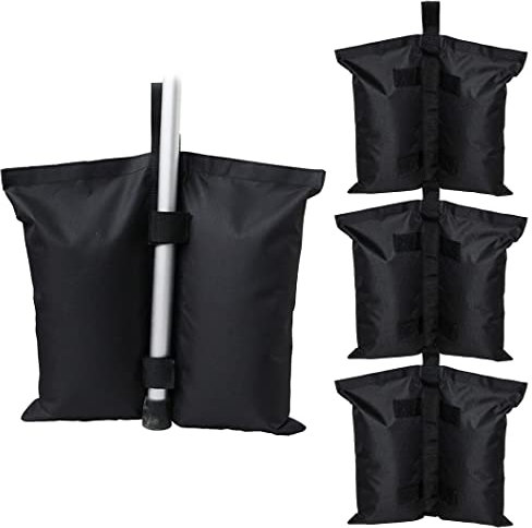 ZPYXBH 4Er Set Pavillon Sandsäcke Pavillonstandfüße, Industriequalität Hochleistungs Doppelgenähte Sand Tasche, Gewichte Füße Tasche Zur Stabilisation Für Pop-Up-Baldachin-Zelt Gartenzelte Festzelte