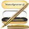 Pelikan Füllhalter Jazz® Noble Elegance mit Gravur | inkl. Etui gold mit Wunschgravur (Platz für 10 Stifte) | Emojis möglich | Farbe Gold | Füller personalisiert