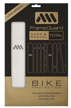 Protection Cadre Vélo Route & Gravel - Film Transparent Mat 200μm - Kit Universel 18 Pièces Anti-Rayures - Adhésif Résistant Vélo Carbone ou Alu - Total Clear