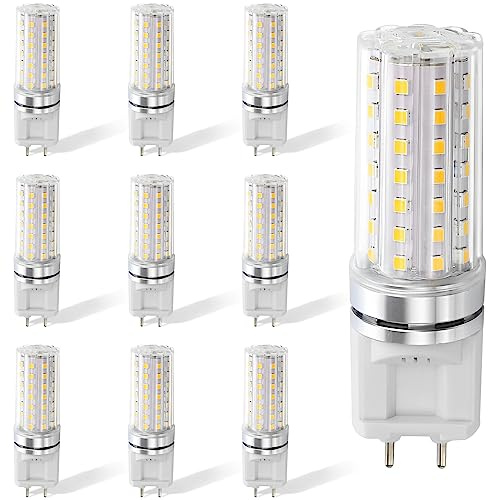 RYTM (Pack of 10) G12 LED Bulb 10 Watt 1500 Lumens G12 Light Source G12 Bi-Pin Base LED Corn Light Bulb (100 Watt Halogen Equivalent) AC 85V-265V, Not-Dimmable (Daylight White 6000k)