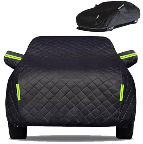 Couverture de Grêle de Voiture Épaissie pour 𝖪𝗂𝖺 Sportage SUV 2019-2023 2024, Bache Anti Grele éTanche Anti-Soleil Anti-Rayures Housses ComplèTes Voiture ImperméAble Protection Tout Temps(Black)