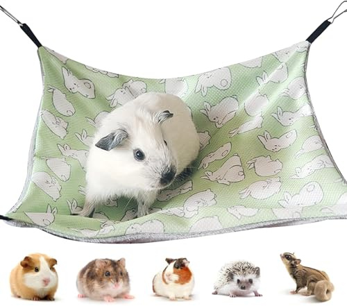 Wekuw Meerschweinchen Hängematte Hamster-Kühlkissen Eisbett Hamster Hängebett Kleintiere Ratten Hängematte - Sie diesen Sommer Kühl, für Frettchen