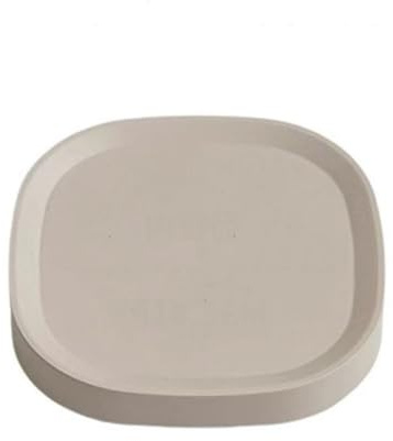 AMOKFWJC Bandeja para Plantas, Base de plástico móvil for macetas, Ruedas universales Ocultas y Bandeja for bonsáis(Beige,L)