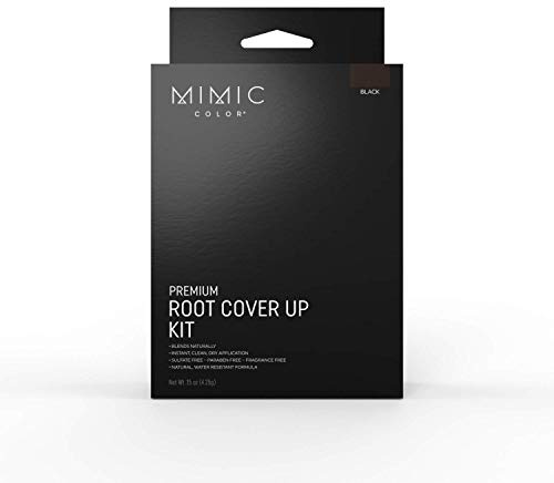 Mimic Color Root Touch-Up Kit Black - Instantly Cover Gray Hair Between Salon Visits