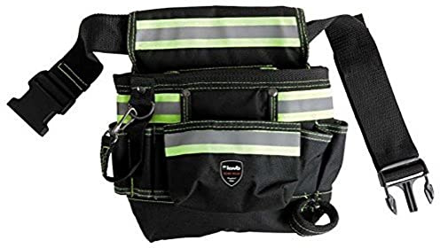 kwb Werkzeugtasche mit Gürtel, aus Nylon, mit Nylon-Gürtel, 7 Fächer, robust, refelktoren
