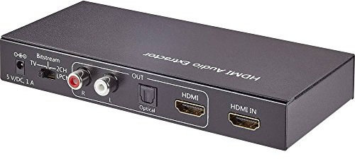 SpeaKa Professional SP-AE-H/TC-02 - Estrattore audio, HDMI, Toslink, RCA, 1920 x 1080 pixel