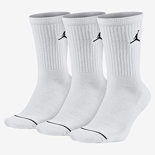 Nike Socken 3 Pack Jordan Jumpman Crew, White/Black, L, SX5545-100