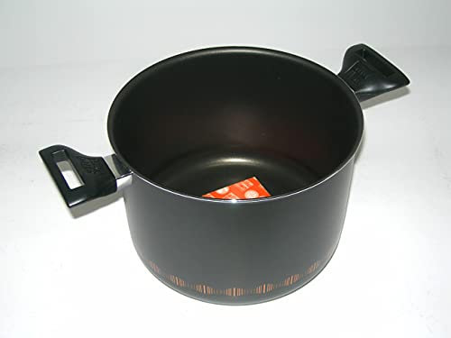 ALLUFLON Costanza Pentola 18cm, Alluminio Alimentare, Nero, 18 cm