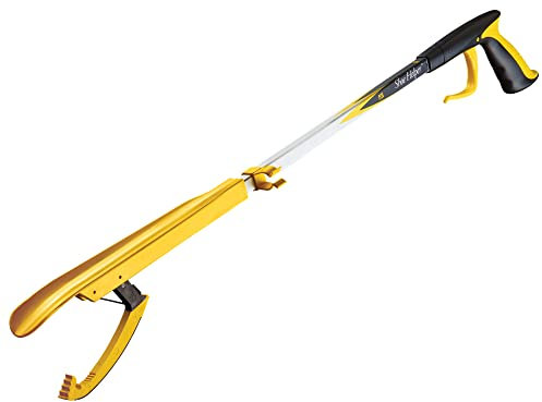 Helping Hand Company 26”/66cm Easy Shoe Helper Tool. Long Handled Shoe Horn Combined with Reacher Grabber Stick. Dressing Aids for Elderly, Disabled, Pregnant, Limited Movement