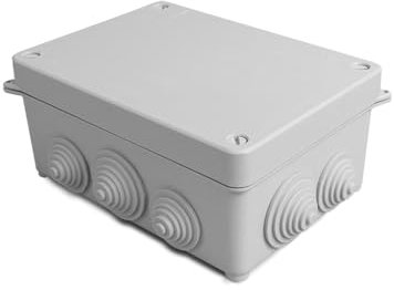 LEDKIA LIGHTING Caja de Empalme y Derivación Estanca de Superficie IP55 165x120x72 mm Gris