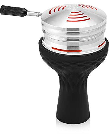Set Foyer Silicone de Chicha Narguilé - Kitosun Accessoires Chicha Comprend une Tête Phunnel en Silicone Amélioré et Vulcan SmokeBox HMD Systèmes de Chauffe Rapide Facile Goût Délicieux Smoking Lisse