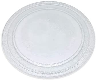 Recambio de Plato Giratorio Universal para Microondas Compatible con Teka, Balay, LG | Diámetro Exterior Ø 245mm y Diámetro Interior Ø 180mm | Vidrio resistente