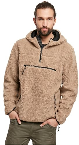 Brandit Teddyfleece Worker Pullover, Farbe: Camel, Größe: S