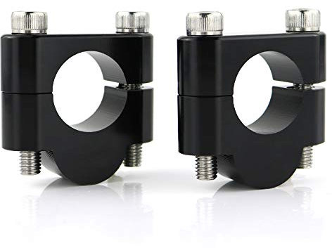 Xitomer 7/8 22.2mm Motorcycle ATV Dirt Bike Aftermarket Handlebar Risers With Clamps, Fit for CB400F/CB5000F/KLR250/Z800/Z650/SV650/V-Strom/MT-03/Street Triple (Black,Rise 20mm(25/32''))