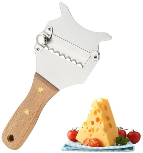 Affettatrice al Tartufo, Affettatrice Professionale al Tartufo di Formaggio In Acciaio Inossidabile con Lama Regolabile, Formaggio al Cioccolato Grattugia Bivio per Verdure All'Aglio