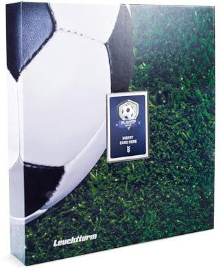 Leuchtturm 372281 Franz Pro Fußball Sammelkartenalbum für 35 Hüllen A4 mit 315 Karten - Hardcover inkl. 5 Hüllen klar