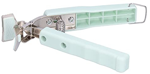 Gonetre Antiscalding Bol Pan Clamp PP en Acier Inoxydable Outil de Cuisine pour Plats Chauds -Ondes Four Sûr Antidérapant Résistant À La Chaleur Plat Bleu