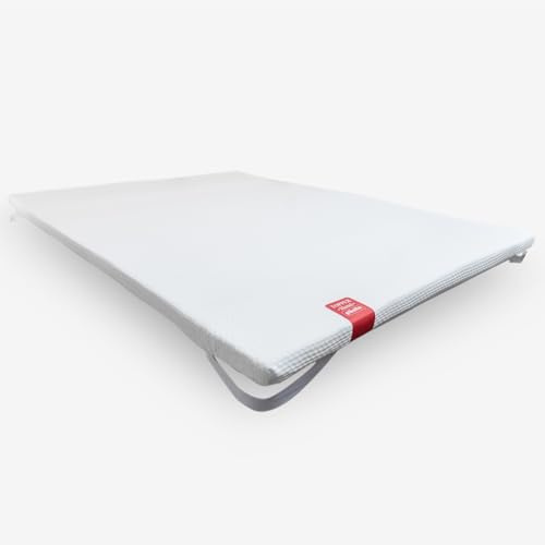 PIKOLIN - Topper Viscoelástico de Hotel | Altura 5 cm | Ignífugo | Antichinches | Funda Lavable | Confort Alto | 150x190 cm