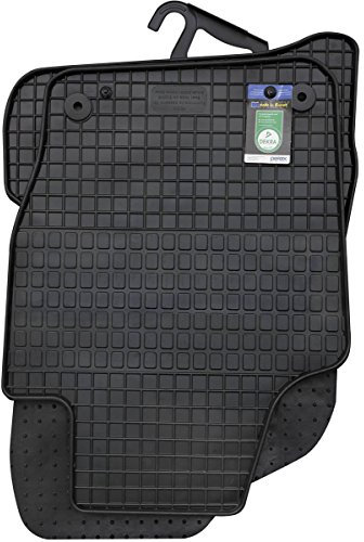 PETEX Gummimatten passend für Ibiza ab 06/2008-05/2017 / Ibiza ST ab 06/2010-05/2017 Fußmatten schwarz 4-teilig