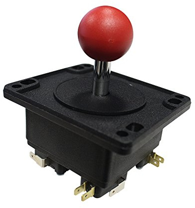 Happ Red Round Arcade Joystick with Microswitches 50-6084-112R00