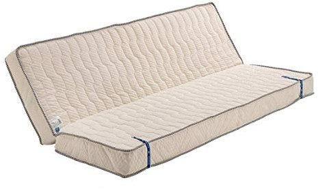 Provence literie Matelas Très Ferme pour Clic Clac 130x190 x 10 cm - Dim Assise 60 cm - 5 Zones de Confort - ame Rembourrage 100% polesther
