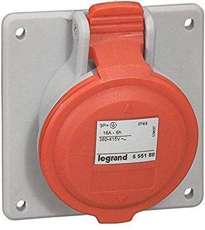 P17 B.SUP 16A 2P+T 250V IP44