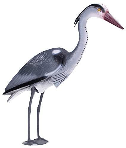 Aquacadabra Heron Decoy Pond Protector, Deters Birds Cats Pests Predators from Attacking Garden Ponds 70cm Tall
