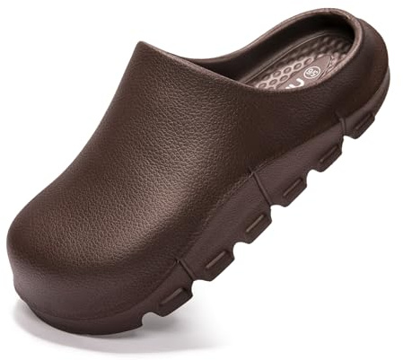 NITTI Women's Garden Clogs with Arch Support Brown