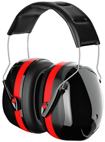 flintronic Casque Anti Bruit Total Adulte, SNR 28dB Casque Pliable Réglable, Protection Auditive Confortable Recommandée, Serre-tête Souple pour Bruits de Chantier Forts et Champ de Tir, Amazon