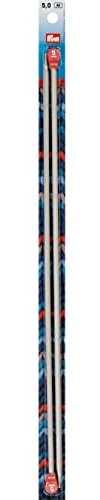 Prym Agujas de Tejer para Chaqueta (Aluminio, 40 cm, 5,00 mm), Color Punto, Perla Gris, 5,0 mm, 2