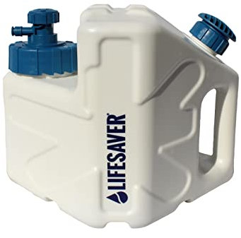 LifeSaver Cube Portable Water Filter - Portable 5L Purifier for Overlanding & Emergency Water Supply, Purifies 5000L, Easy to Use, Family Size Travel Essentials, Removes 99.99% Viruses & Bacteria