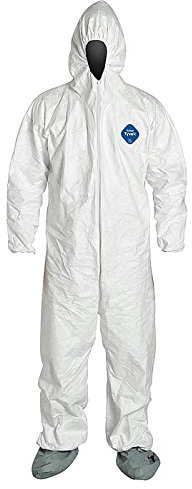 DuPont Tyvek 500 Xpert | Chemical Protective Clothing with Hood, Category III, Type 5-B and 6-B | Robust yet Lightweight | White | Size 2XL (PACK 2)