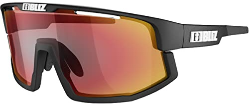 Bliz Damen, Herren Sonnenbrille Vision matt black-brown with red multi Einheitsgröße