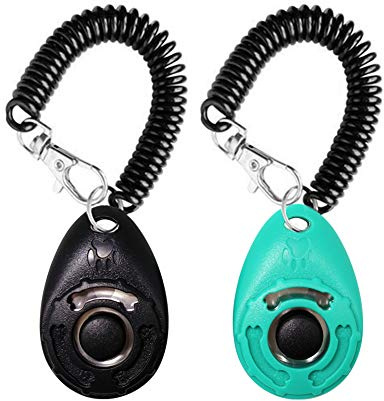 OYEFLY Clicker de Entrenamiento para Perros con Correa de muñeca, Duradero, Ligero, fácil de Usar, clicker de Entrenamiento de Mascotas para Gatos, Cachorros, pájaros, Caballos