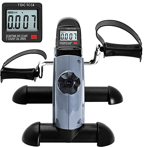 himaly Mini Exercise Bike, Under Desk Bike Pedal Exerciser Portable