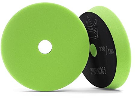 Royal Pads AIR Finish Polierpad (Ø 125mm) - Premium Polierschwamm für Exzenter & Rotations Poliermaschine - Auto polieren, schleifen, wachsen, Wachs Klett Schwamm Pad | 1 Stk.