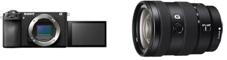 Sony Alpha 6700 Spiegellose APS-C Digitalkamera (KI-basierter Autofokus, 5-Achsen-Bildstabilisierung, 4k 120p Video, Touch-Display für Vlogging & Selfies) + 1655G